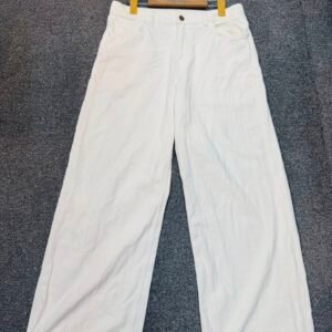 Off White Wide Leg Denim Pants