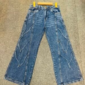 Vintage Wash Straight Denim Pants