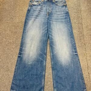 Classic Blue Wide Leg Denim Pants