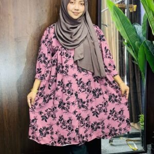 Pink Floral Casual Shirt