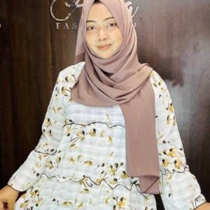 White Floral Layered Top