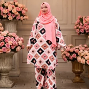 Soft Pink Tribal Print Lilen Co-Ords
